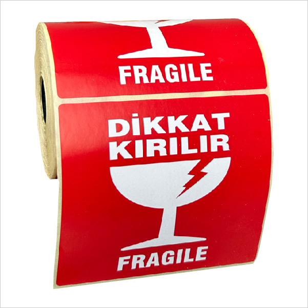 Kırılır Etiket Kargo Etiketleri